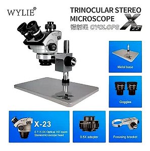 Microscópio Trinocular Sem Câmera  WYLIE X23