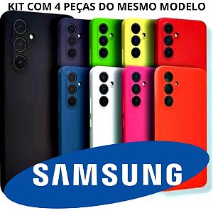 Capa Colorida Samsung KIT COM 4 PEÇAS MESMO MODELO Aveludada VALOR uNITARIO R$: 4,90