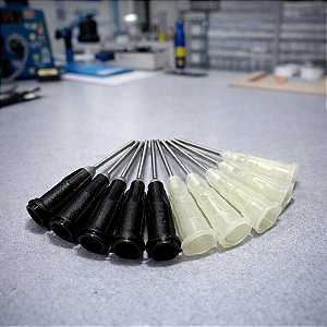 Agulha Curta para Seringa para Aplicação Fluxo Pasta Uv Cola Com 10 unidades Wylie WL- 426