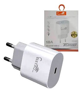 Fonte Eletromex 50W 10A Carregador USB TIPO-C Carregamento TURBO