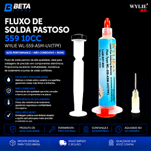 Fluxo De Solda Seringa Pastoso 10cc Wl-559 559 Wylie