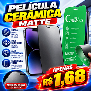Pelicula 3D Iphone 17 Air Hidrogel Fosca Cerâmica Matte