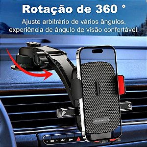 Suporte Veicular Hmaston Para Celular GPS Magnético Para Carro Estável e Anti-Vibração