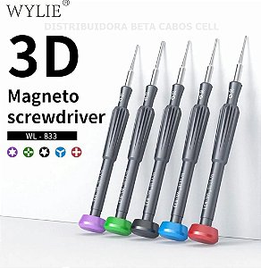 Chaves 3D Com 5unidades 0.6 0.8 1.5 2.5 T2 WYLIE 833