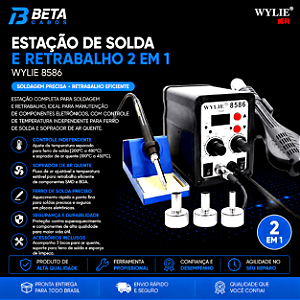 Estação De Solda E Retrabalho WYLIE WL 8586