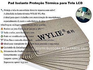 PAD Proteção Térmica 55x35x0.3mm 10un WYLIE WL 891
