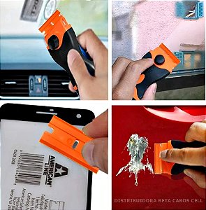 Lâmina Em Plástico Para Raspador Ratinho Insulfim 10 unidades