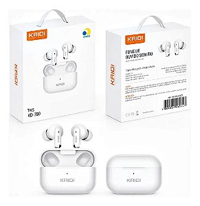 Fone Bluetooth 5.4 Sem Fio Tws Kaidi Kd780 Graves Potentes NVD