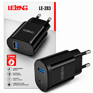 Fonte Carregador Saída Usb e Tipo c type c 5.1A Rapído