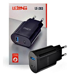 Fonte Carregador Saída Usb e Tipo c type c 5.1A Rapído