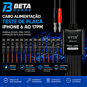 Cabo Alimentação Teste Placa iPhone 6 ao 17PM WYLIE WL-647L 647L 647 L