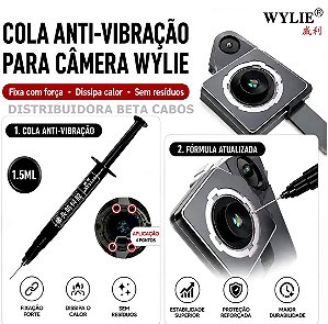 Cola Anti Vibração Para Câmera do iphone WYLIE