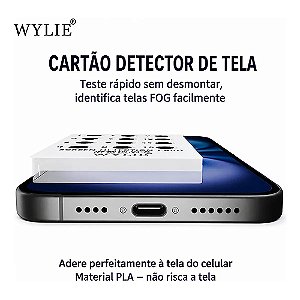 Detector De Tela Fog Wl 278 Para Iphone 12 Ao 17 Pro Max