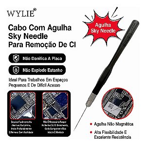 Espátula Agulha Precisão Para CI e BGA WYLIE WL 207 F
