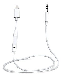 Cabo Auxiliar Tipo c P2 Macho 3.5mm com Regulagem Som
