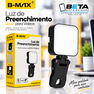 Luz de Preenchimento LED com Clip 49 LEDs para Celular e Computador