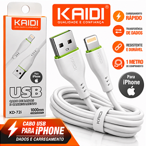 Cabo Kaidi KDPAN USB Iphone Carregamento Rapido