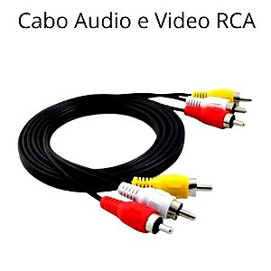 Cabo Audio e Video RCA 1.8M Para Dvd Tv Home