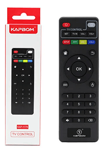 Controle Remoto Com Caixinha Smart TV Box TvBox 4k Android mx9 mxq v88 mxq Pro e Outros