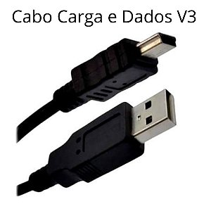 Cabo Carga E Dados V3 Carregar Controle Ps3 Caixinha Som 1,5M