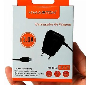 Carregador Hmaston V8 2.0A F 015 F015 Com Anatel