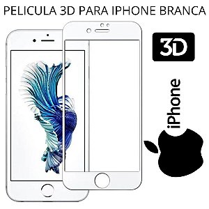 Pelicula 3D Branca para Iphone 8 Plus