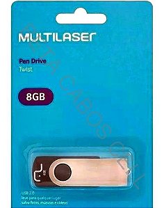 Pen Drive Pendrive Multilaser Twist 8GB 8 GB Original