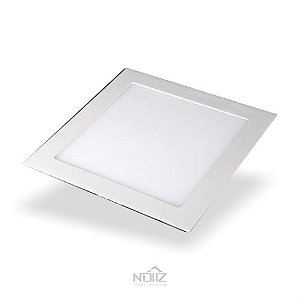 Luminária Painel LED de Embutir 18W Luz Branca 6500K