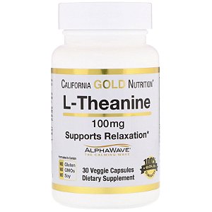 L-teanina - 100mg - 30 caps - California Gold Nutrition