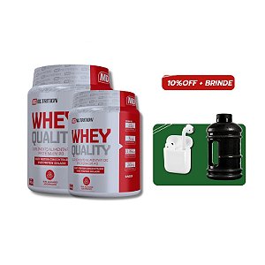 Compre 2 Whey Quality + Ganhe Fone Sem Fio + Galão 2,2L