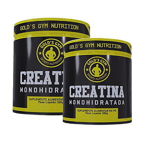 Creatina Gold’s Gym 300g – Kit com 2 Unidades | Alta Pureza