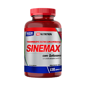 Sinemax Termogênico sem cafeína com Quitosana - 120 Cápsulas | MD Nutrition