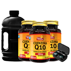 Coenzima Q10 Natural Weather – 200 mg por Porção – Kit com 3 Unidades