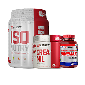 Kit Força e Recuperação – Creatina, Proteína Isolada e Termogênese | MD Nutrition