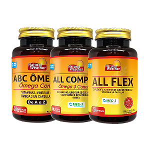 Kit Ômegas Essenciais – Vitaminas, Memória e Articulações | Linha Óleos