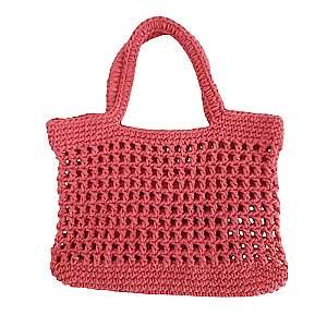 Bolsa de Mão Modelo Praia Piscina Esporte Feminina Infantil Artesanal em Crochê Feito a Mão