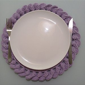 Sousplat Onda em Crochê Artesanato Feito a Mão - Avulso