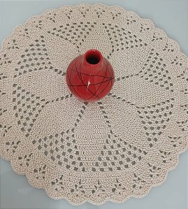 Centro de Mesa Decoração Artesanato em Crochê