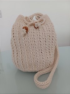 Bolsa Saco Praia Passeio Artesanato em Crochê feito a Mão