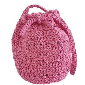 Bolsa Saco Infantil Artesanato em Crochê Presente Natal