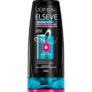 Condicionador Loreal Elséve Arginina Resist X3 Restituição de Massa 200 ml