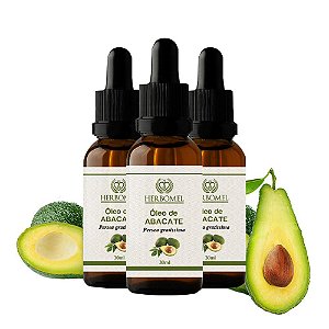 Kit 03 Óleo Vegetal Abacate 30ml HerboMel Natural