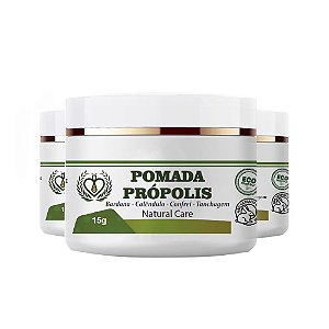 Kit 03 Pomada de Própolis 15g HerboMel Natural