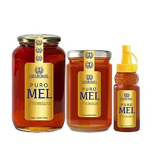 Mel Puro de Abelhas Premium [Mel Verdadeiro] HerboMel Natural