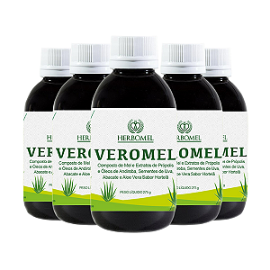Kit 05 unidades Veromel 275g HerboMel Natural