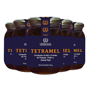 Kit 05 Unidades Tetramel 230g HerboMel Natural