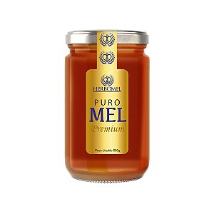 Mel Puro de Abelhas Premium 500g [Mel Verdadeiro] HerboMel Natural