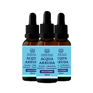 Kit 03 Unidades Acqua Arruda 30ml - HerboMel Natural