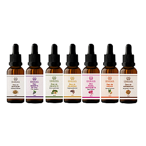 Kit 7 Óleos Vegetais Terapêuticos PROMOÇÃO 50% OFF