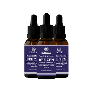 Kit 03 Melomel Bee Zen Calmamente 30ml HerboMel Natural